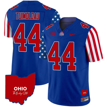Personalized OSB American Style Vapor Limited Jersey - Royal / JT Tuimoloau Stitched