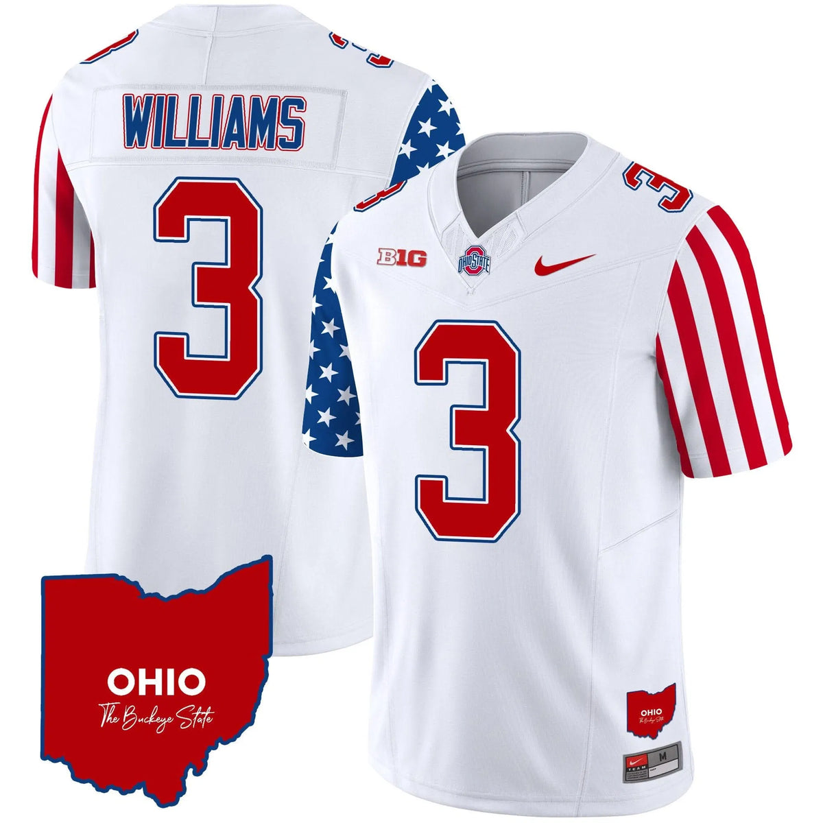Personalized OSB American Style Vapor Limited Jersey - White / Miyan Williams Stitched