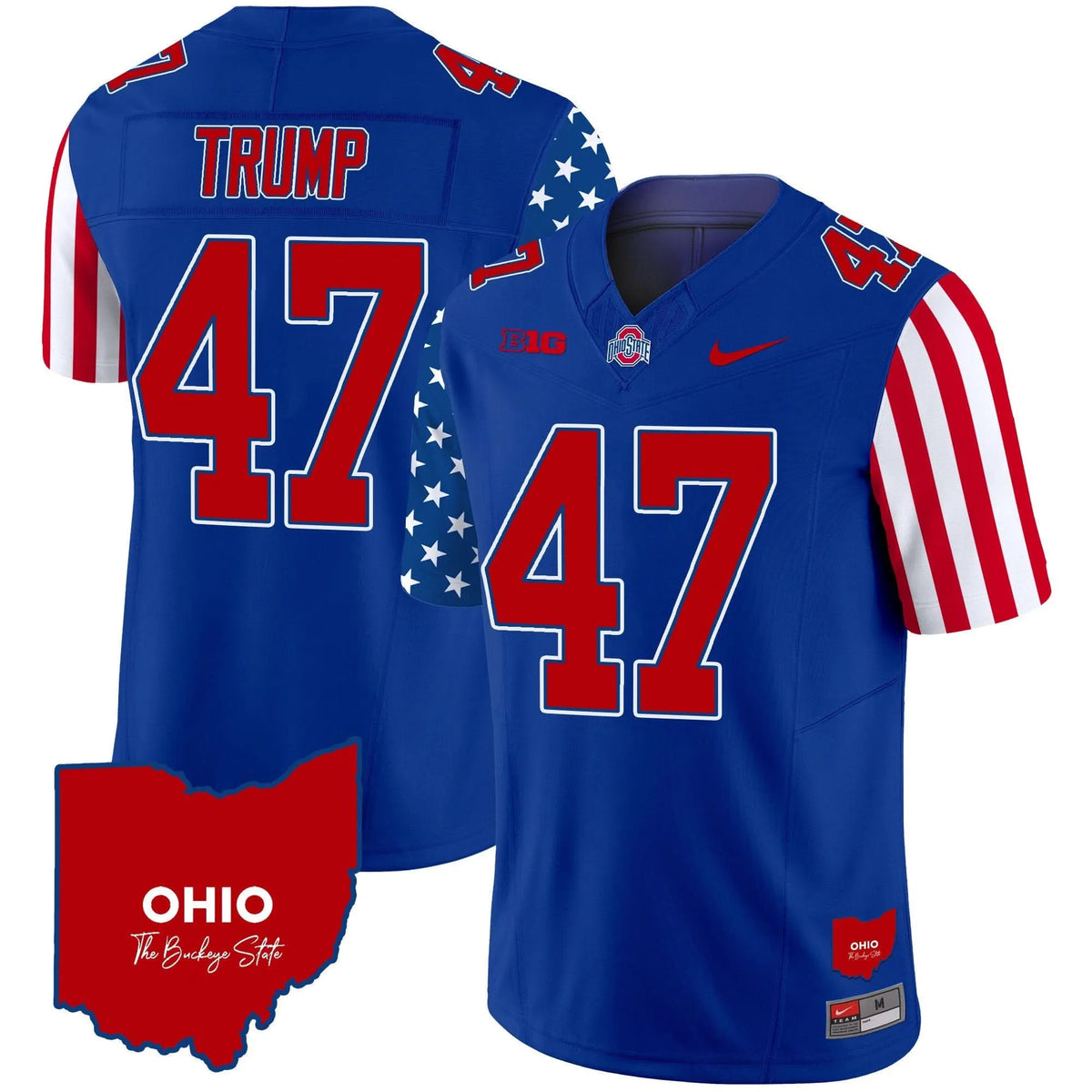 Personalized OSB American Style Vapor Limited Jersey - Royal / Trump Stitched
