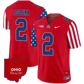 Personalized OSB American Style Vapor Limited Jersey - Red / Emeka Egbuka Stitched