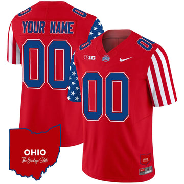 Personalized OSB American Style Vapor Limited Custom Jersey - Red Stitched