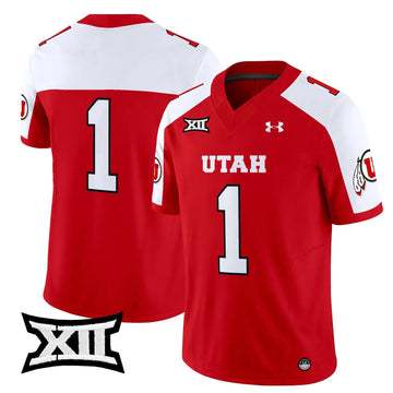 Personalized UU 2026 Vapor Limited Jersey - Red Alternate / #1 Team Stitched