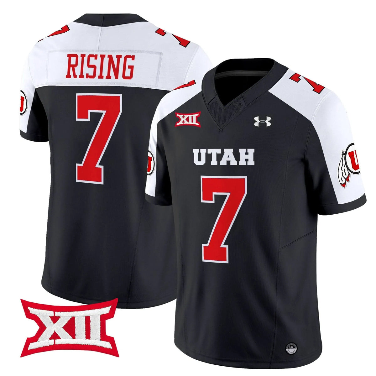 Personalized UU 2026 Vapor Limited Jersey - Black Alternate / Cameron Rising Stitched
