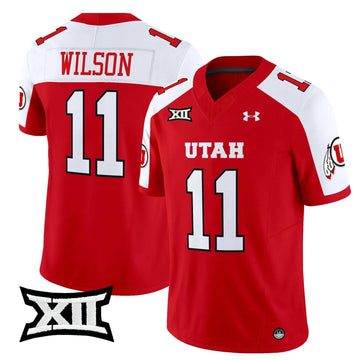 Personalized UU 2026 Vapor Limited Jersey - Red Alternate / Isaac Wilson Stitched