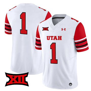 Personalized UU 2026 Vapor Limited Jersey - White / #1 Team Stitched