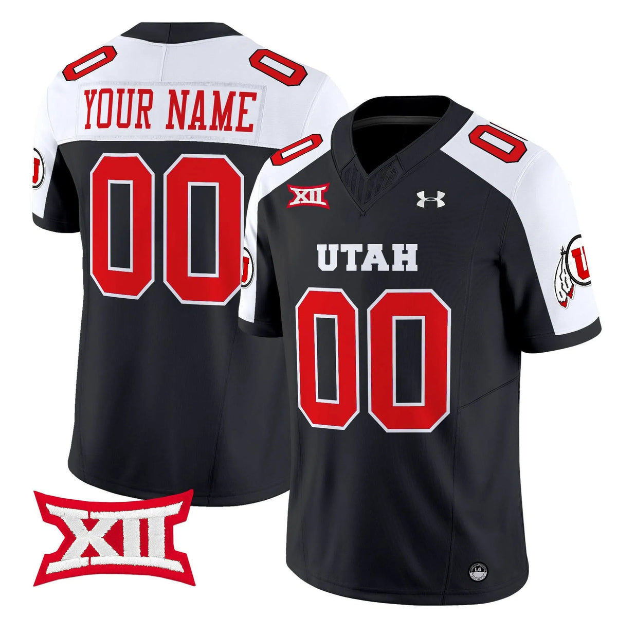 Personalized UU 2026 Vapor Limited Custom Jersey - Black Alternate Stitched
