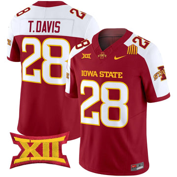 Personalized ISC 2026 Vapor Limited Jersey - Cardinal Alternate / Troy Davis Stitched