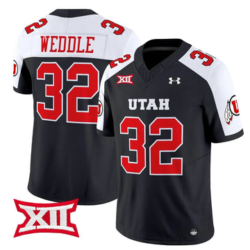 Personalized UU 2026 Vapor Limited Jersey - Black Alternate / Eric Weddle Stitched