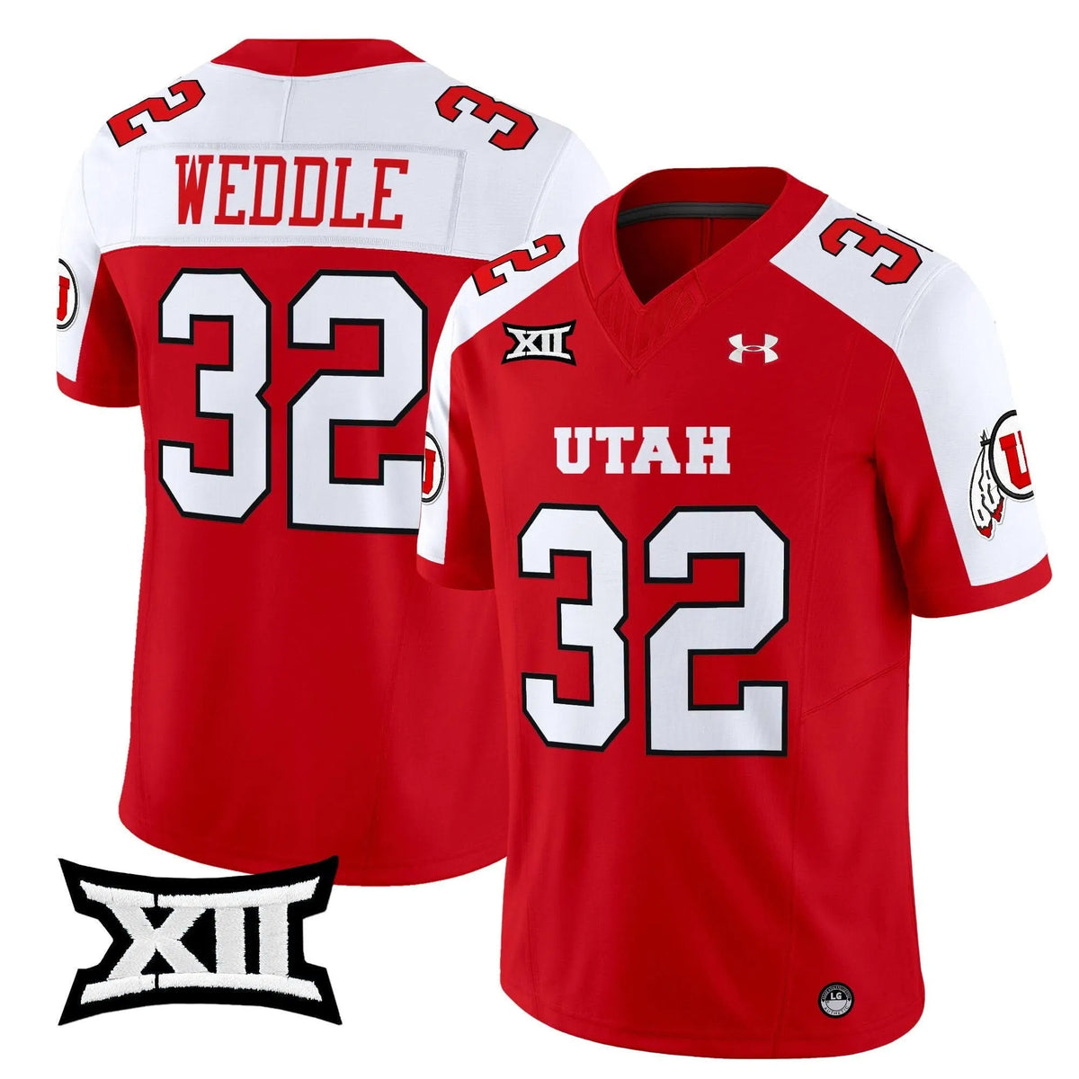 Personalized UU 2026 Vapor Limited Jersey - Red Alternate / Eric Weddle Stitched