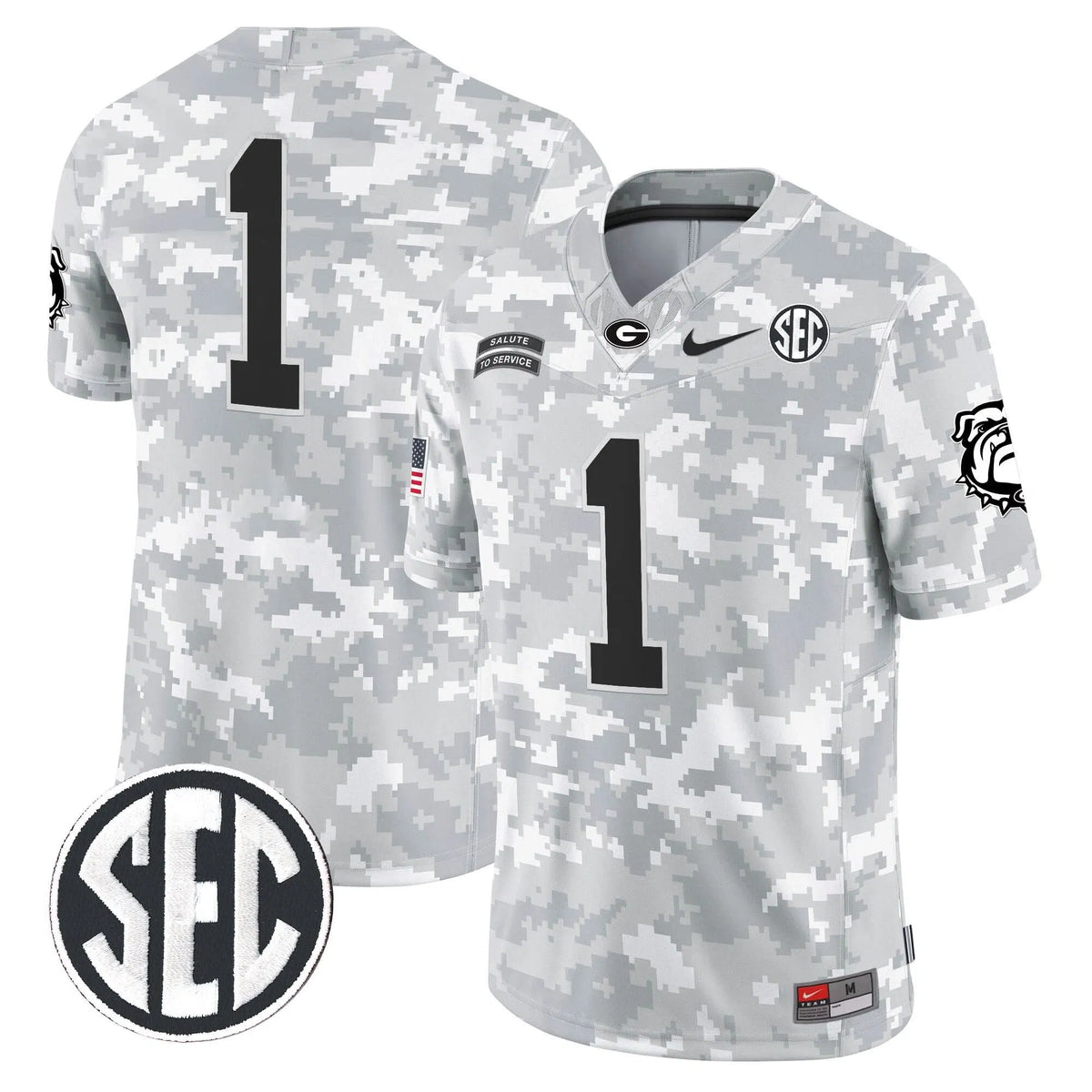 Personalized GB 2026 Salute to Service Vapor Limited Jersey - Arctic Camo - #1 Team Stitched