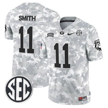 Personalized GB 2026 Salute to Service Vapor Limited Jersey - Arctic Camo - Arian Smith Stitched