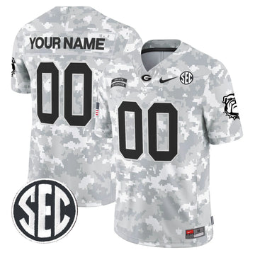 Personalized GB 2026 Salute to Service Vapor Limited Custom Jersey - Arctic Camo - Custom Stitched
