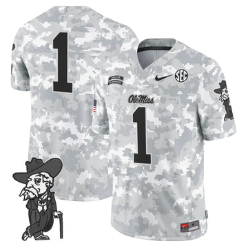Personalized OMB 2026 Salute to Service Vapor Limited Jersey - Arctic Camo - #1 Team Stitched