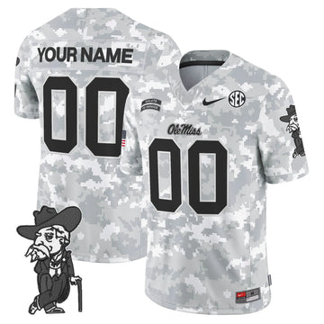 Personalized OMB 2026 Salute to Service Vapor Limited Custom Jersey - Arctic Camo - Custom Stitched