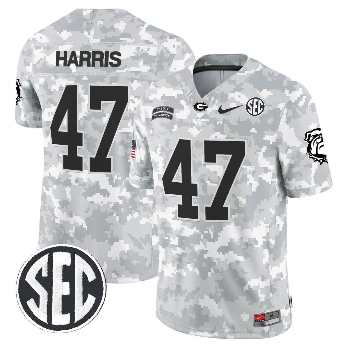 Personalized GB 2026 Salute to Service Vapor Limited Jersey - Arctic Camo - Kamala Harris Stitched