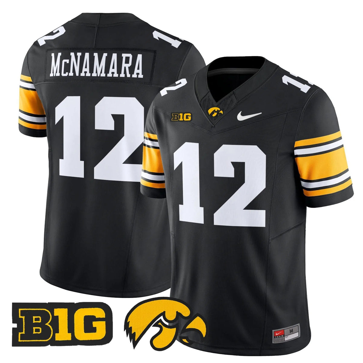 Personalized Iowa Hawkeyes 2026 Vapor Limited Jersey - Black / Cade McNamara Stitched