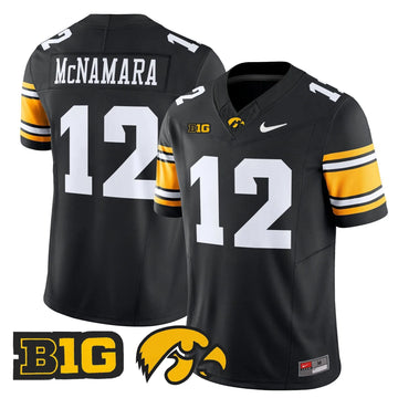 Personalized Iowa Hawkeyes 2026 Vapor Limited Jersey - Black / Cade McNamara Stitched