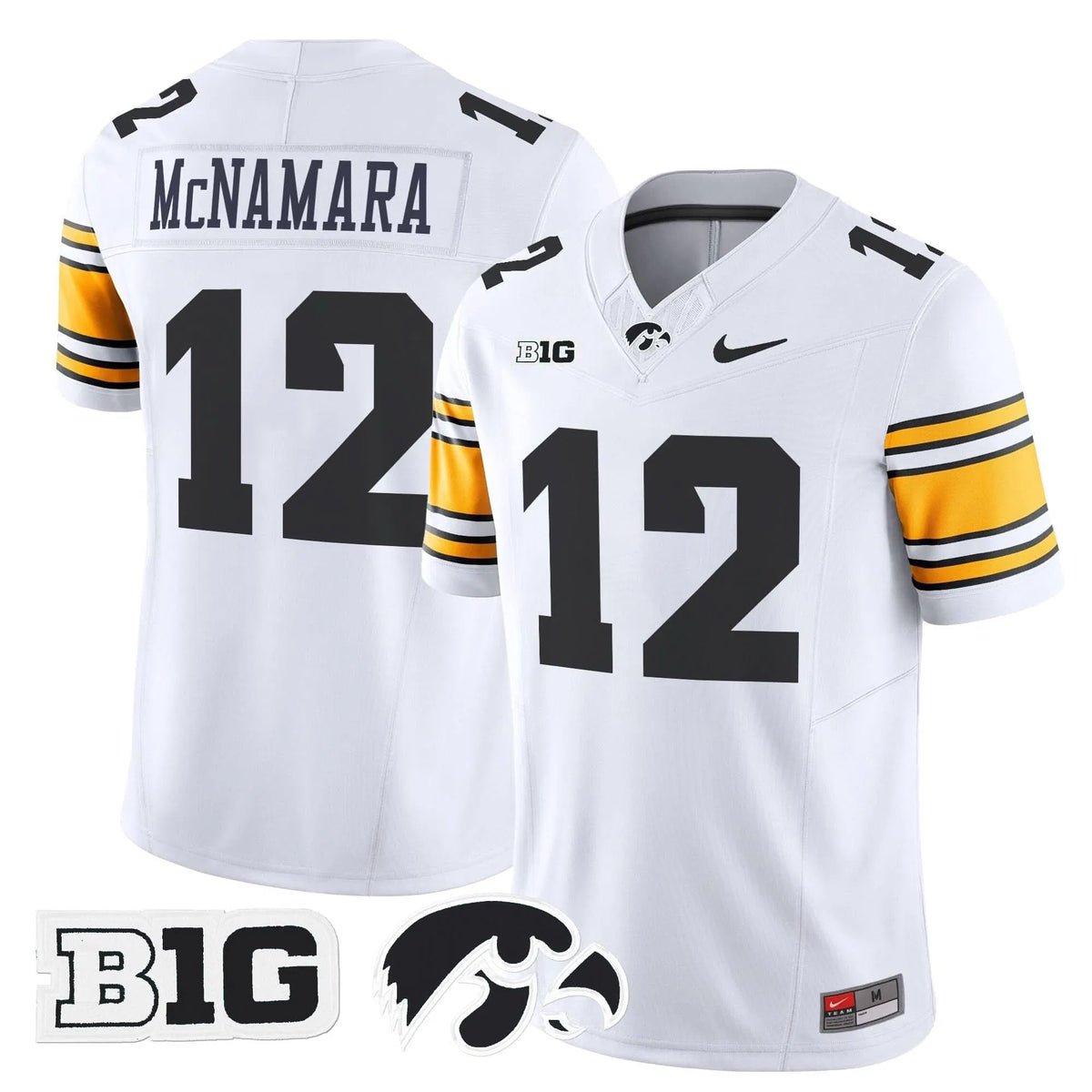 Personalized Iowa Hawkeyes 2026 Vapor Limited Jersey - White / Cade McNamara Stitched