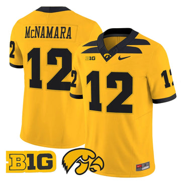 Personalized Iowa Hawkeyes 2026 Vapor Limited Jersey - Gold / Cade McNamara Stitched