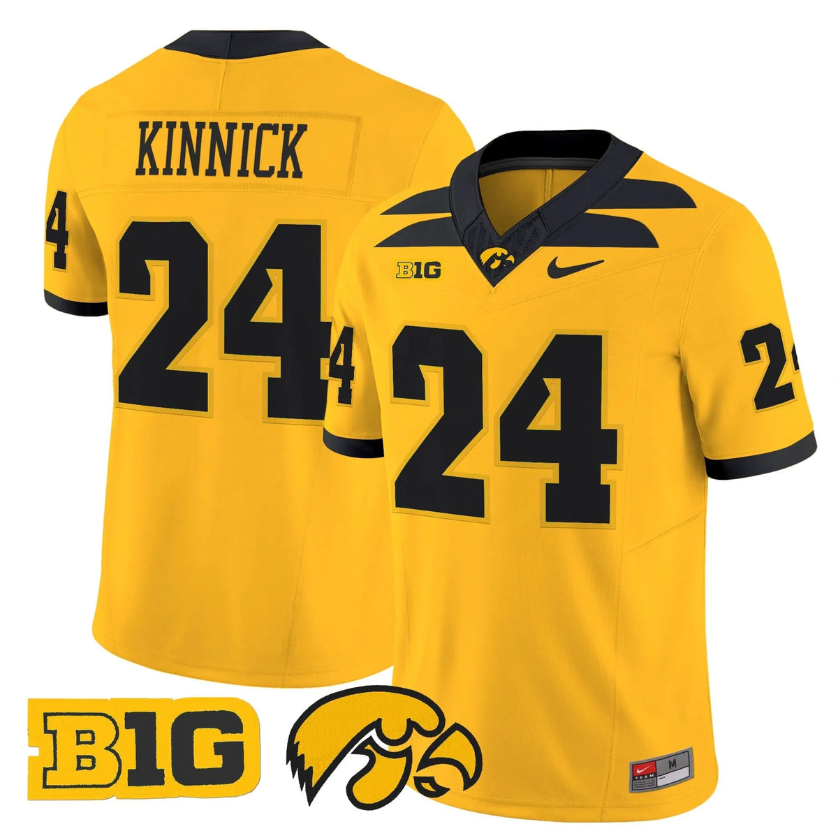 Personalized Iowa Hawkeyes 2026 Vapor Limited Jersey - Gold / Nile Kinnick Stitched