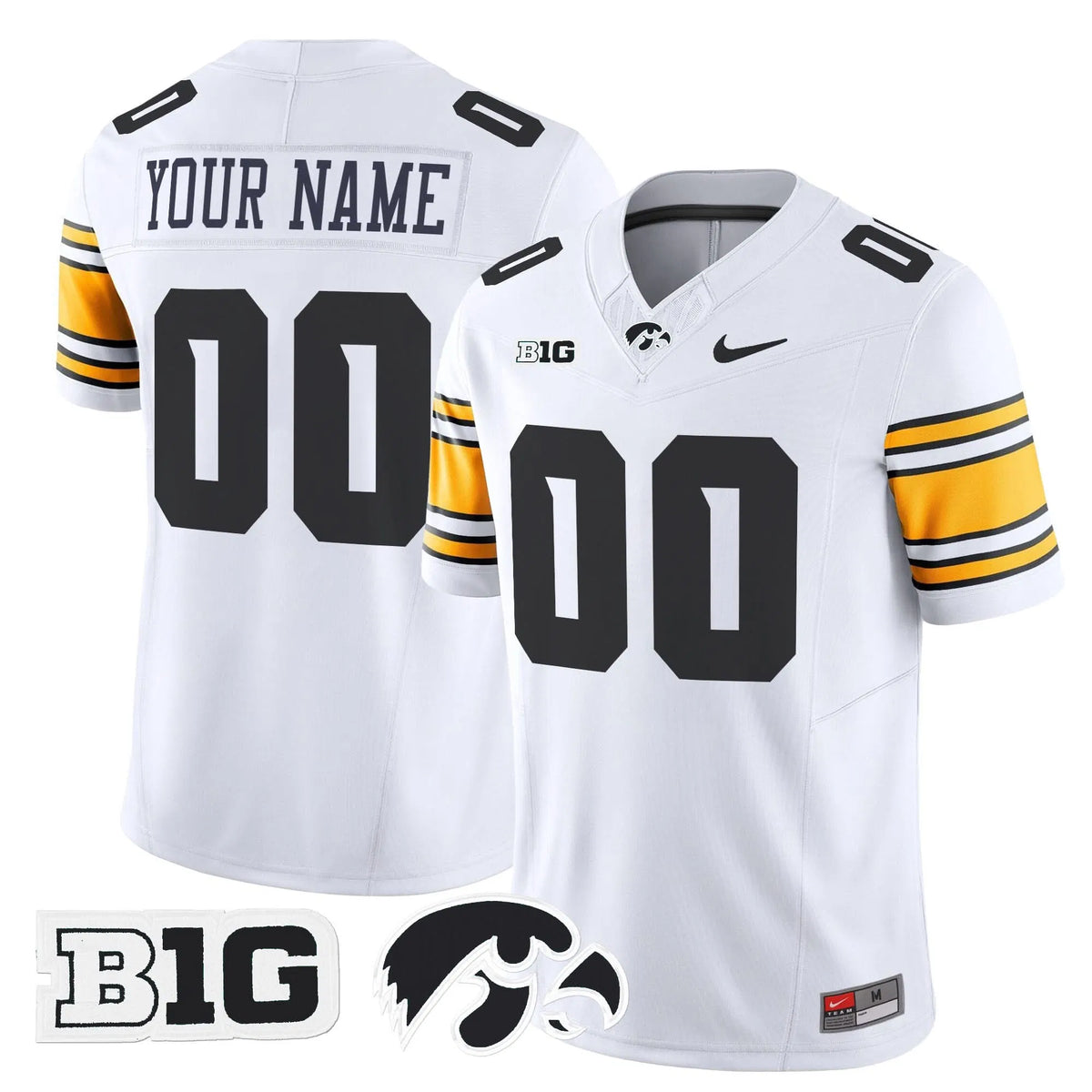 Personalized Iowa Hawkeyes 2026 Vapor Limited Custom Jersey - White Stitched