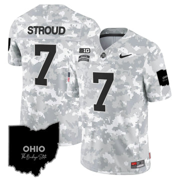 Personalized OSB 2026 Salute to Service Vapor Limited Jersey - Arctic Camo / C J Stroud Stitched