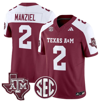 Personalized Aggies 2026 Vapor Limited Jersey - Maroon Alternate / Johnny Manziel Stitched