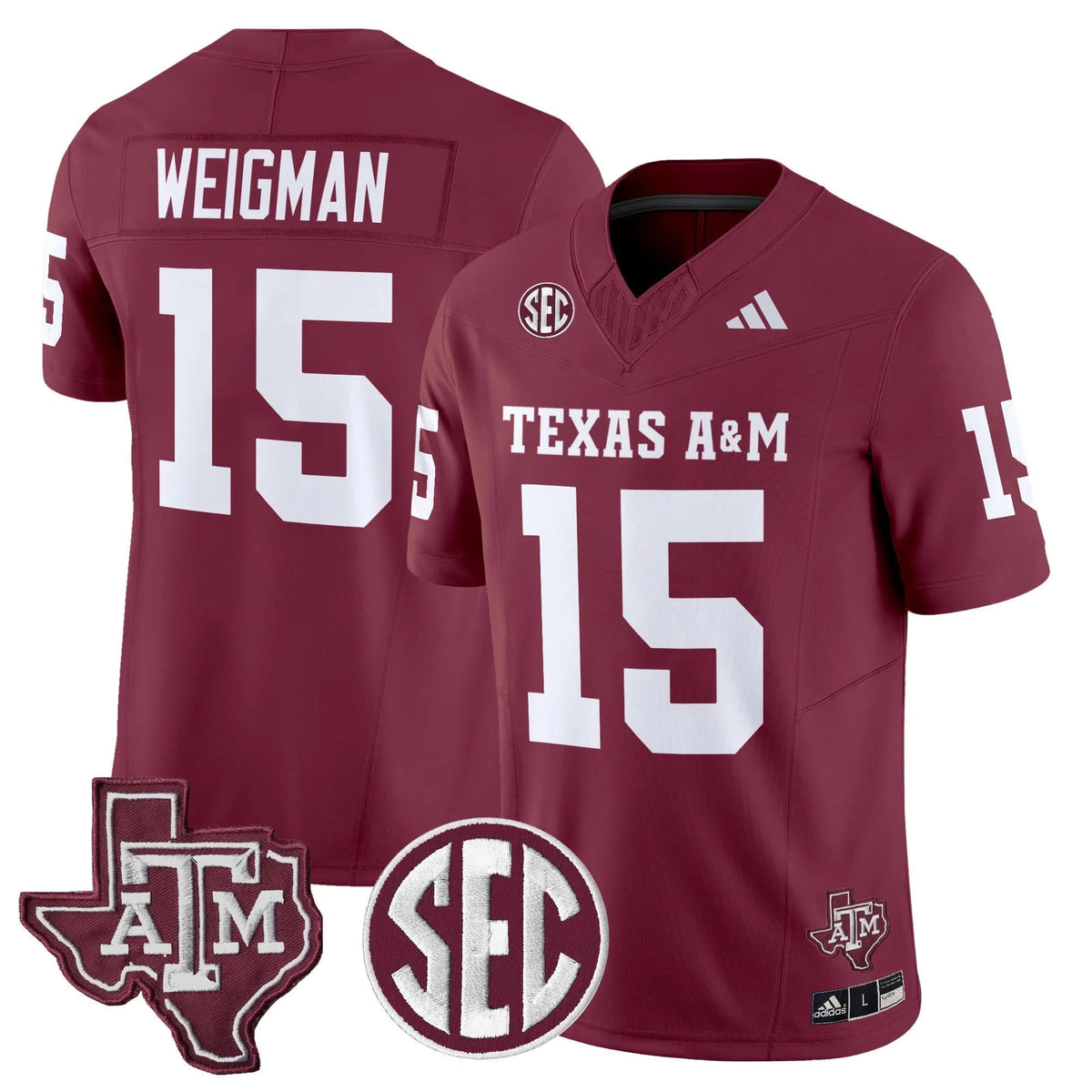 Personalized Aggies 2026 Vapor Limited Jersey - Maroon / Conner Weigman Stitched