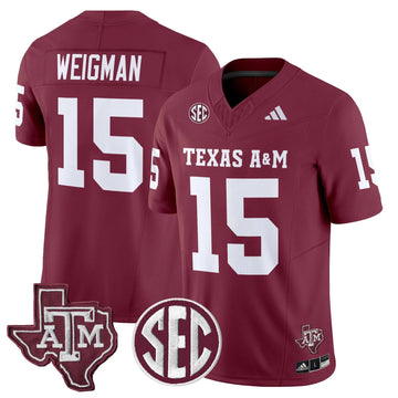 Personalized Aggies 2026 Vapor Limited Jersey - Maroon / Conner Weigman Stitched