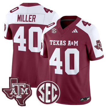 Personalized Aggies 2026 Vapor Limited Jersey - Maroon Alternate / Von Miller Stitched
