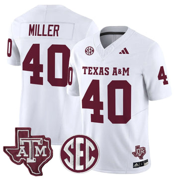 Personalized Aggies 2026 Vapor Limited Jersey - White / Von Miller Stitched