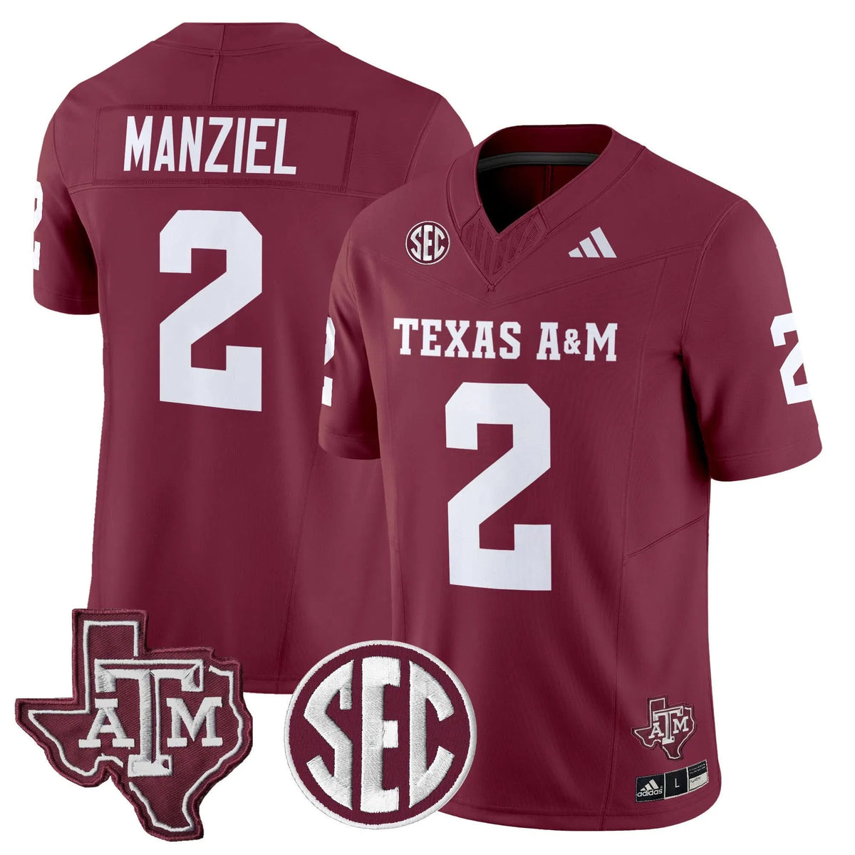 Personalized Aggies 2026 Vapor Limited Jersey - Maroon / Johnny Manziel Stitched