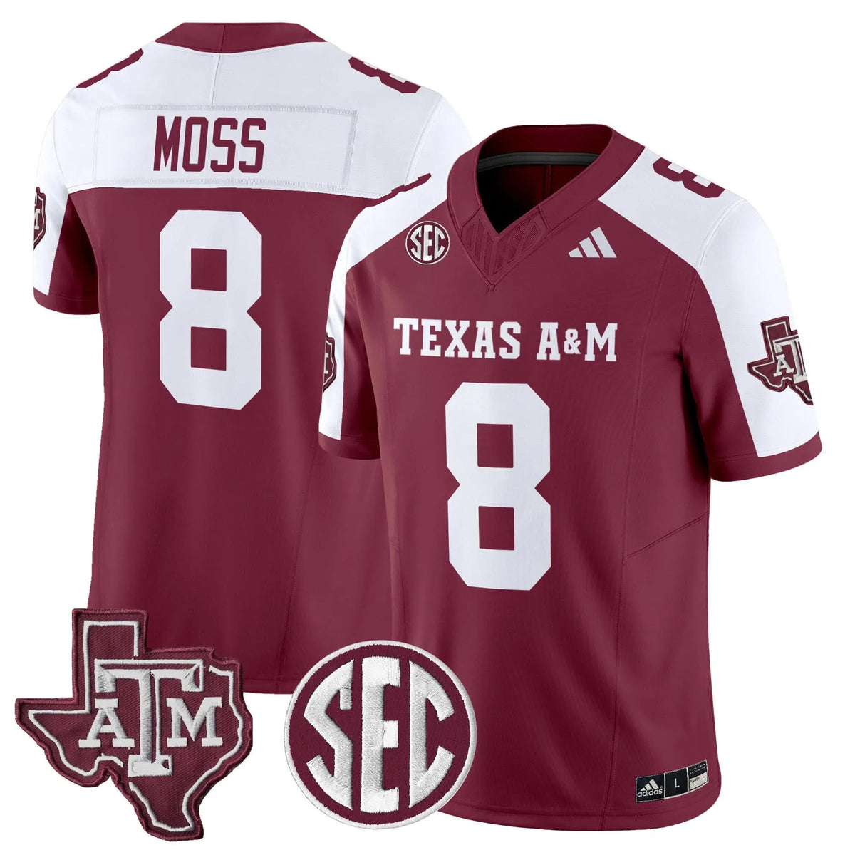 Personalized Aggies 2026 Vapor Limited Jersey - Maroon Alternate / Le'Veon Moss Stitched