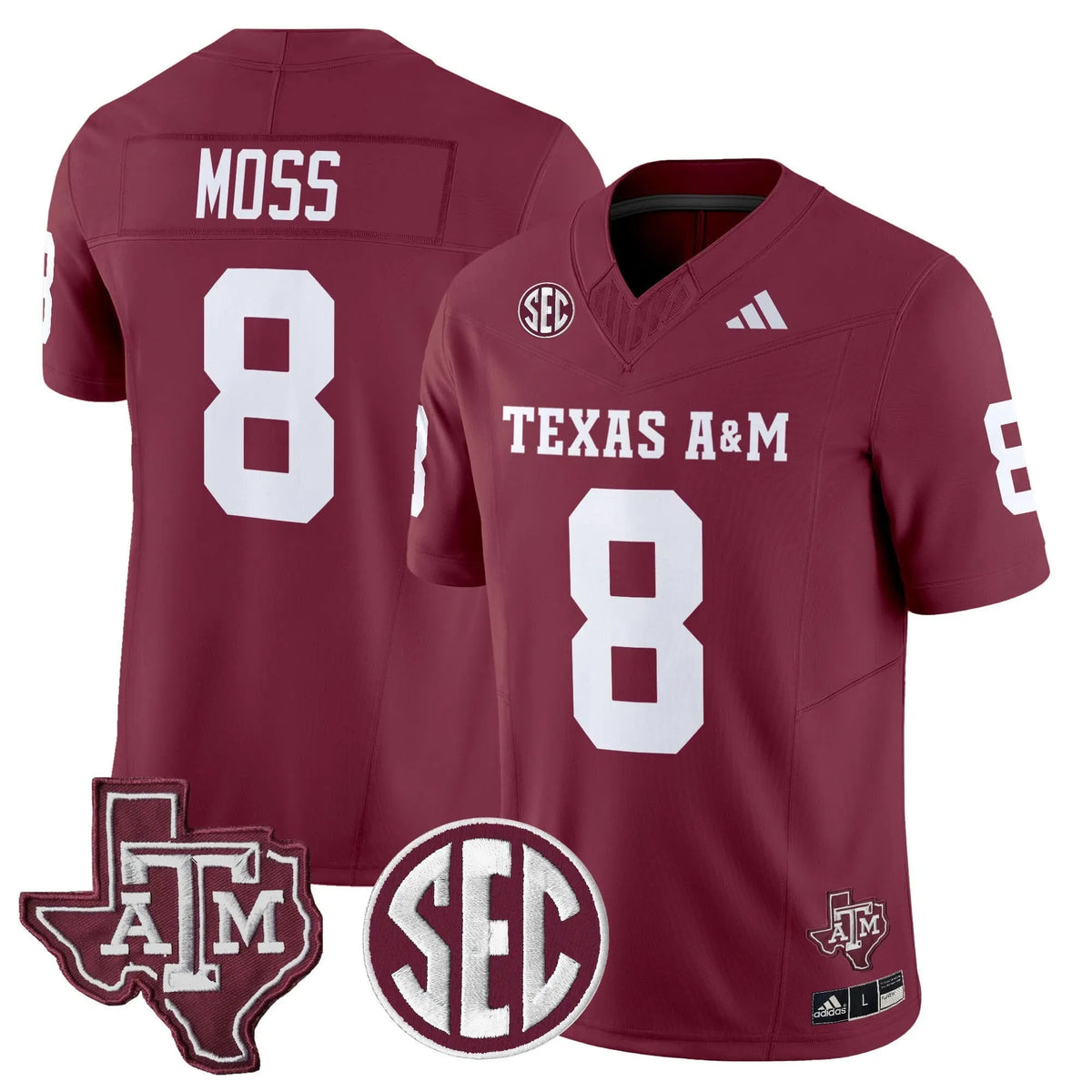 Personalized Aggies 2026 Vapor Limited Jersey - Maroon / Le'Veon Moss Stitched