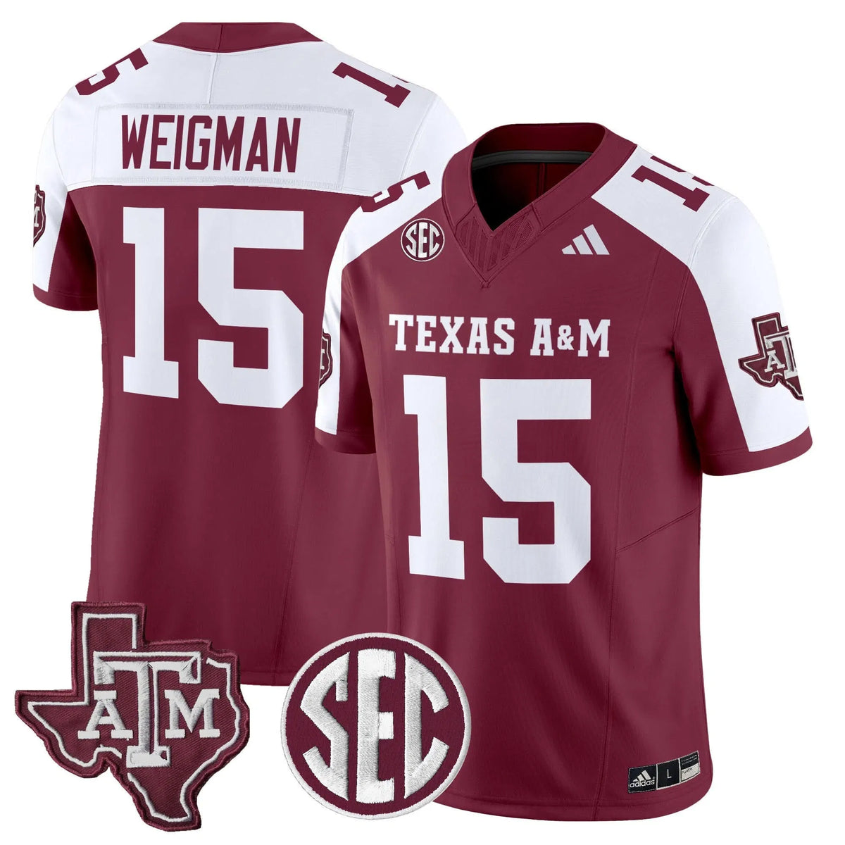 Personalized Aggies 2026 Vapor Limited Jersey - Maroon Alternate / Conner Weigman Stitched