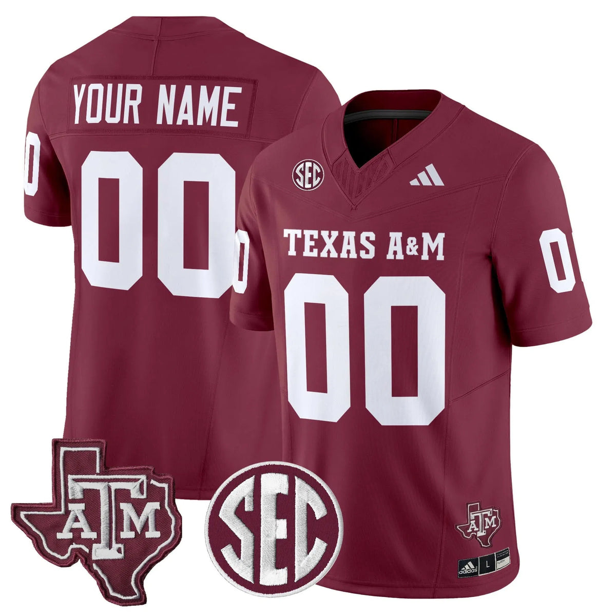 Personalized Aggies 2026 Vapor Limited Custom Jersey - Maroon Stitched