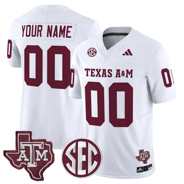 Personalized Aggies 2026 Vapor Limited Custom Jersey - White Stitched