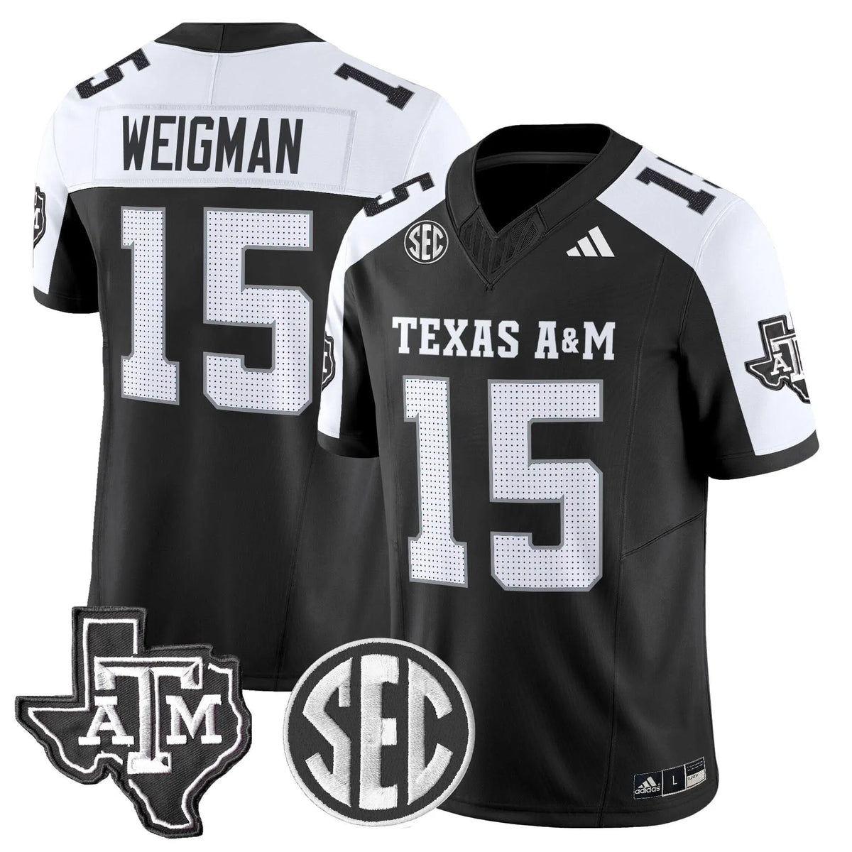 Personalized Aggies 2026 Vapor Limited Jersey - Black Alternate / Conner Weigman Stitched