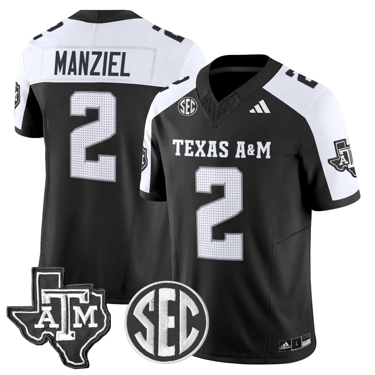 Personalized Aggies 2026 Vapor Limited Jersey - Black Alternate / Johnny Manziel Stitched
