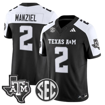 Personalized Aggies 2026 Vapor Limited Jersey - Black Alternate / Johnny Manziel Stitched