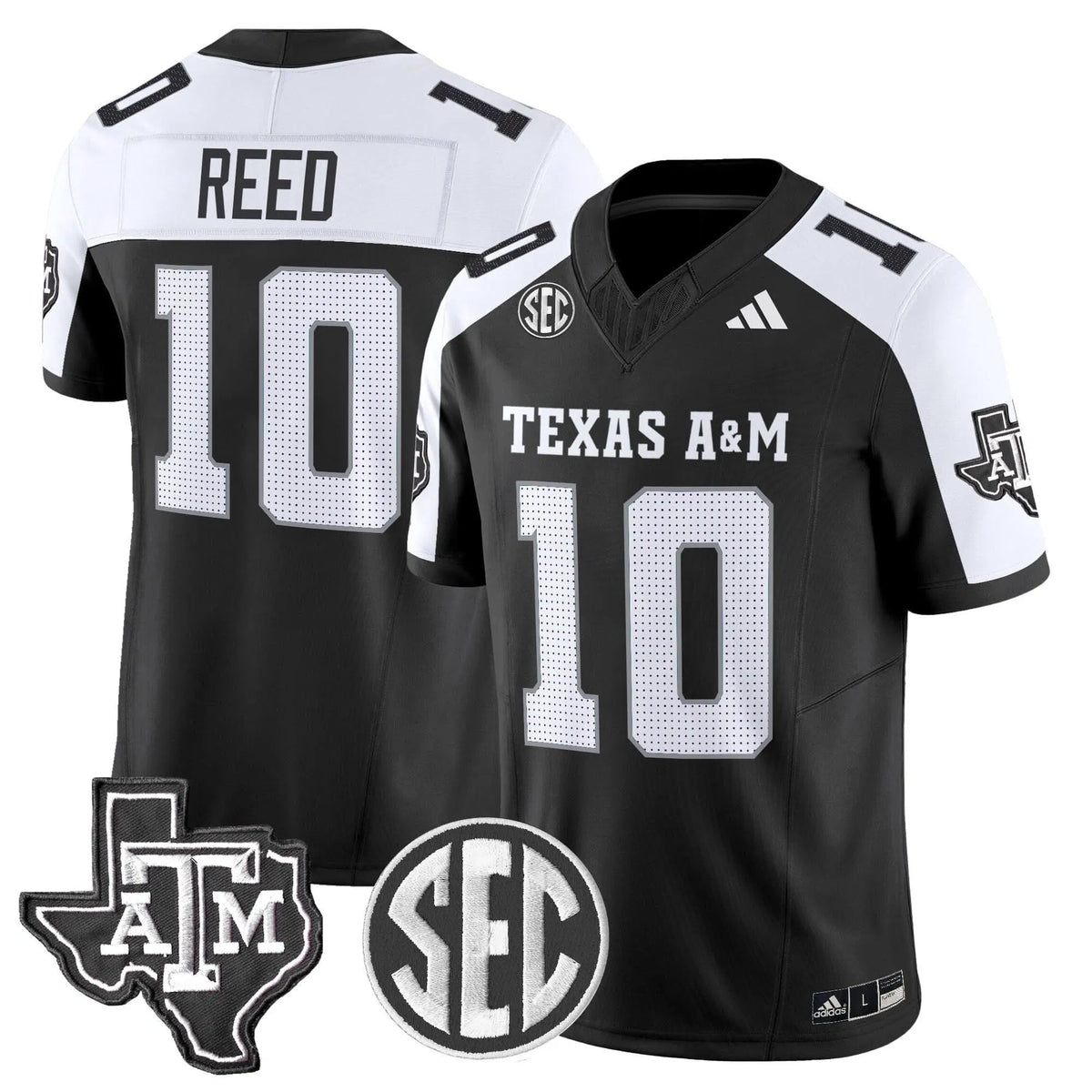 Personalized Aggies 2026 Vapor Limited Jersey - Black Alternate / Marcel Reed Stitched