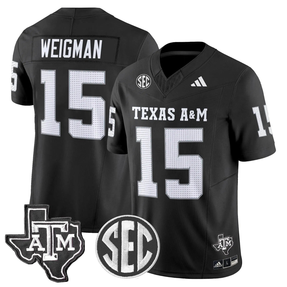 Personalized Aggies 2026 Vapor Limited Jersey - Black / Conner Weigman Stitched