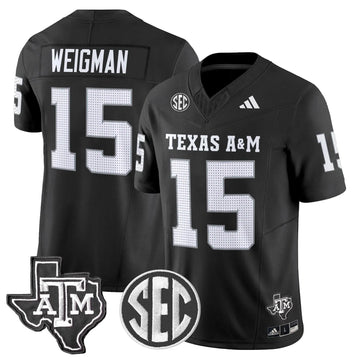 Personalized Aggies 2026 Vapor Limited Jersey - Black / Conner Weigman Stitched
