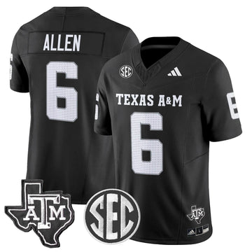 Personalized Aggies 2026 Vapor Limited Jersey - Black / Cyrus Allen Stitched