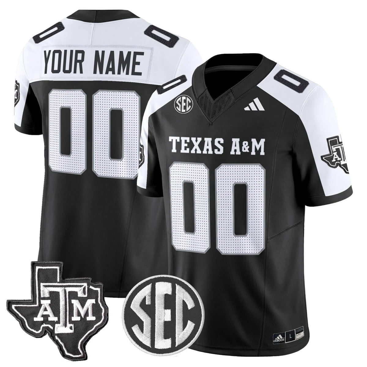 Personalized Aggies 2026 Vapor Limited Custom Jersey - Black Alternate Stitched