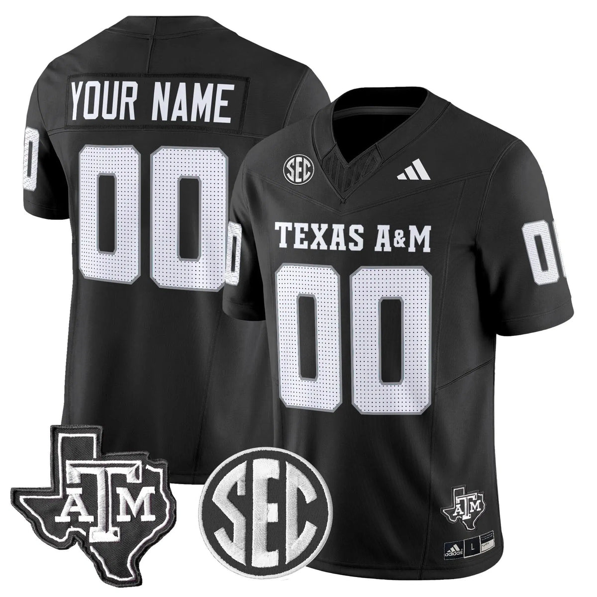 Personalized Aggies 2026 Vapor Limited Custom Jersey - Black Stitched