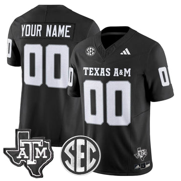 Personalized Aggies 2026 Vapor Limited Custom Jersey - Black Stitched