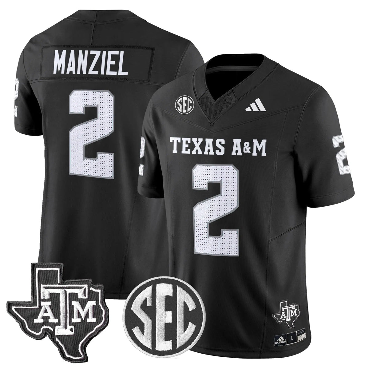 Personalized Aggies 2026 Vapor Limited Jersey - Black / Johnny Manziel Stitched