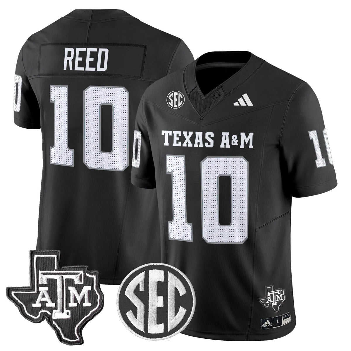 Personalized Aggies 2026 Vapor Limited Jersey - Black / Marcel Reed Stitched
