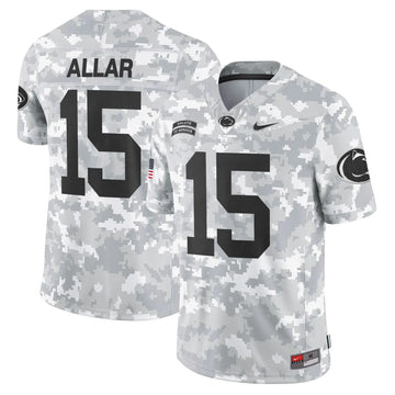 Personalized PSU 2026 Salute to Service Vapor Limited Jersey - Arctic Camo - Drew Allar Stitched